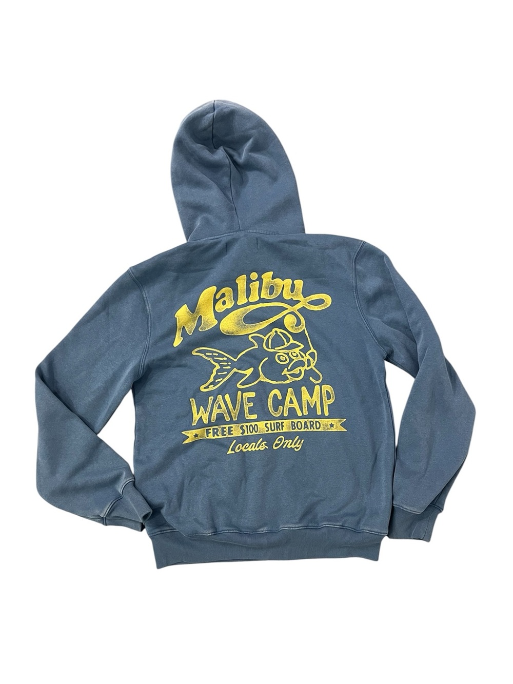 NWT Hollister Men's Fleece Zip-Up Jacket in Blue/Gold/Yellow